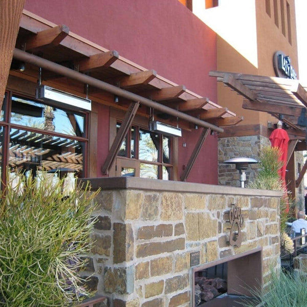 Sunpak Classic S34 Stainless Steel Infrared Gas Heater in commercial spaces