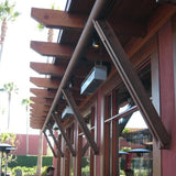 Sunpak Classic S34 Stainless Steel Infrared Gas Heater in restaurant