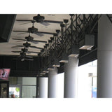 Sunpak S25 black Wall Mounted Infrared Gas Heater ceiling mounted in commercial space