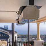 SunStar Glass Marine Grade Stainless Steel Infrared Gas Heater Ceiling Mounted in Patio