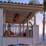 SunStar Glass Marine Grade Stainless Steel Infrared Gas Heater Mounted in Terrace