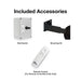 Included Accessories- Wall Switch, Mounting Kit, Remote Control