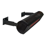 SunStar Glass Black Powder Coated Infrared Gas Heater with wall mounting kit