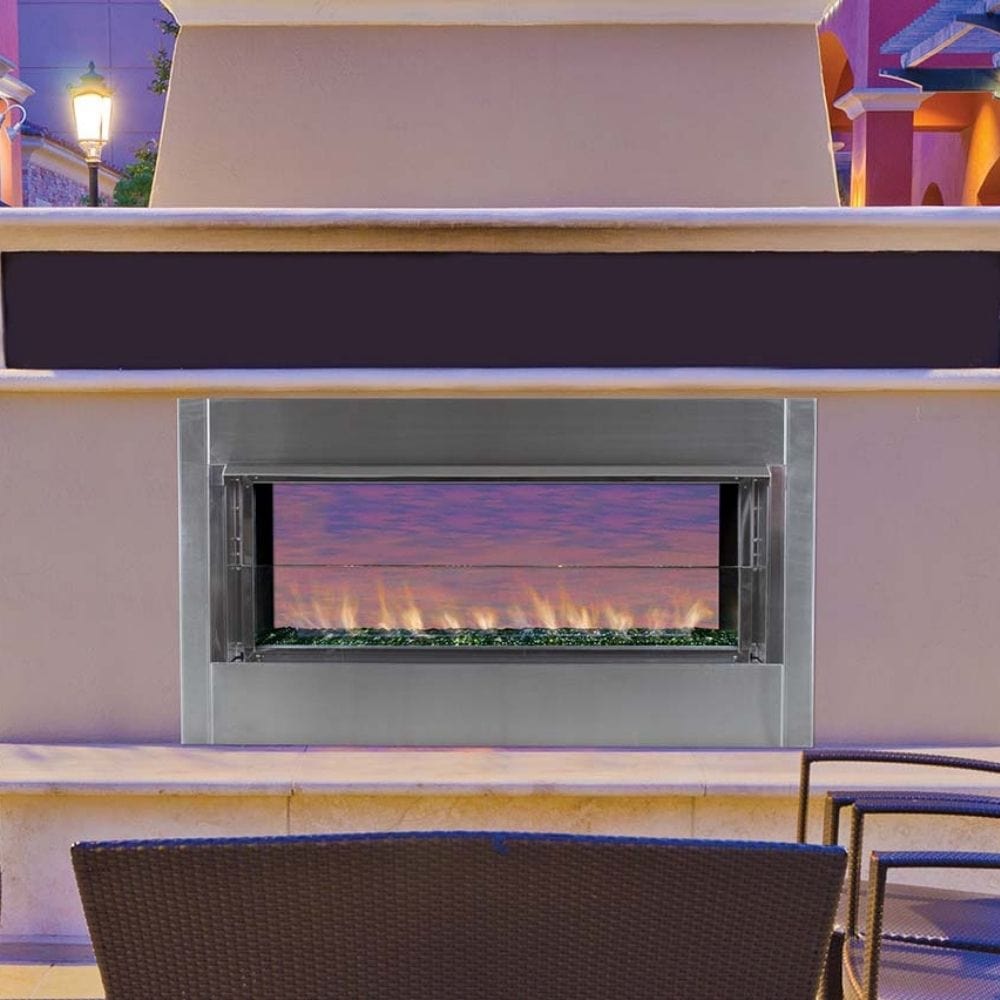Superior 43-Inch Linear Vent-Free Gas Fireplace with see trough option