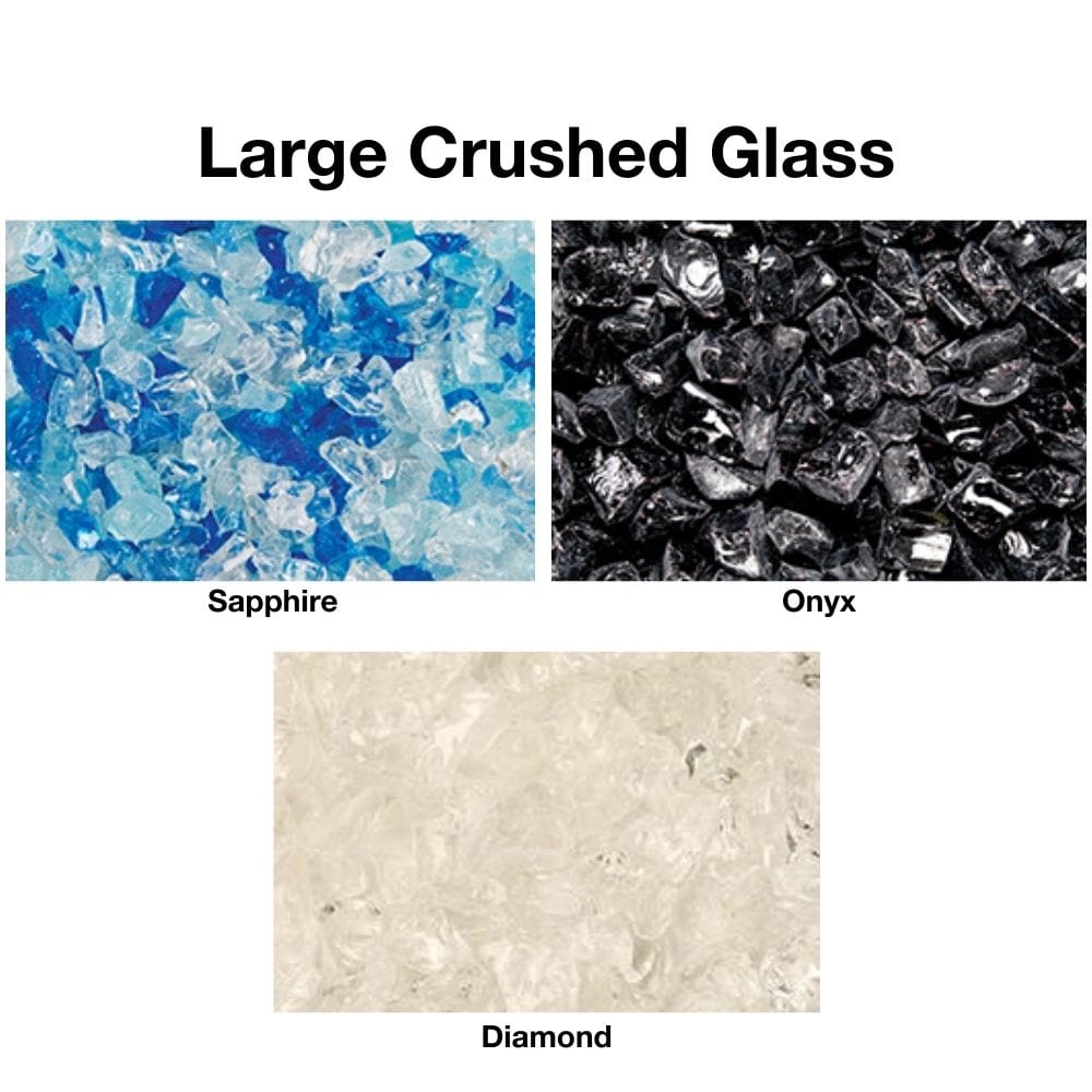 Optional Large Crushed Glass