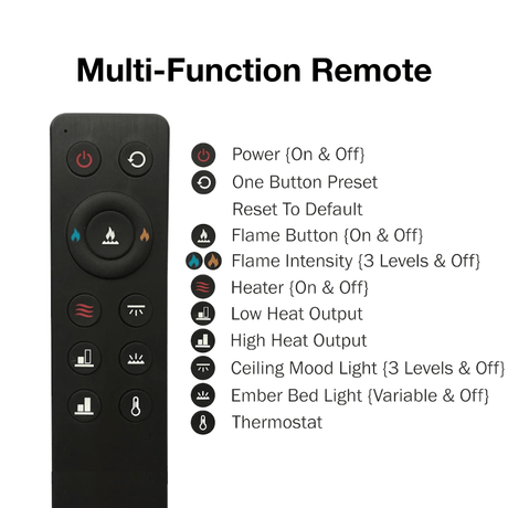 remote for superior plexus fireplace