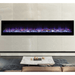 Superior Plexus 84" Zero Clearance Linear Electric Fireplace in contemporary space