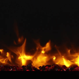 Flames of Superior Sentry Built-In Zero Clearance Linear Electric Fireplace