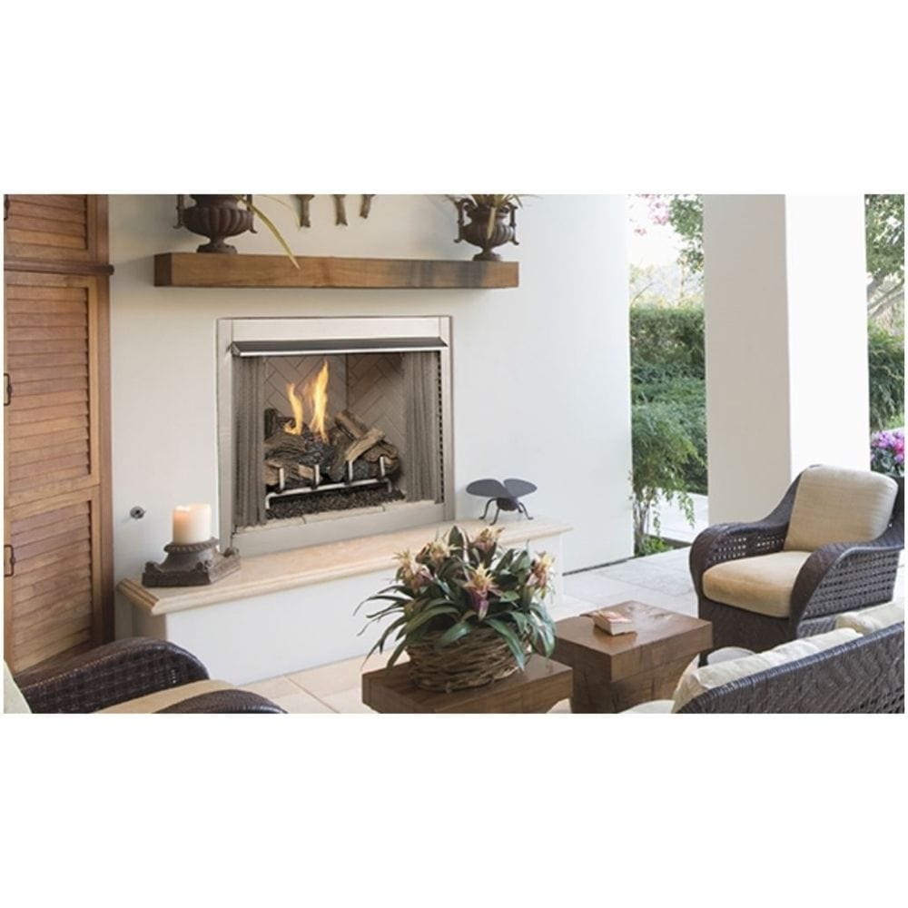 Superior VRE3200 Vent-Free Outdoor Gas Fireplace in Patio