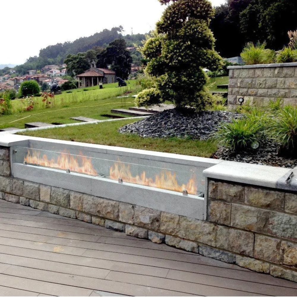 The Bio Flame 48-Inch Indoor/Outdoor Ethanol Fireplace Burner