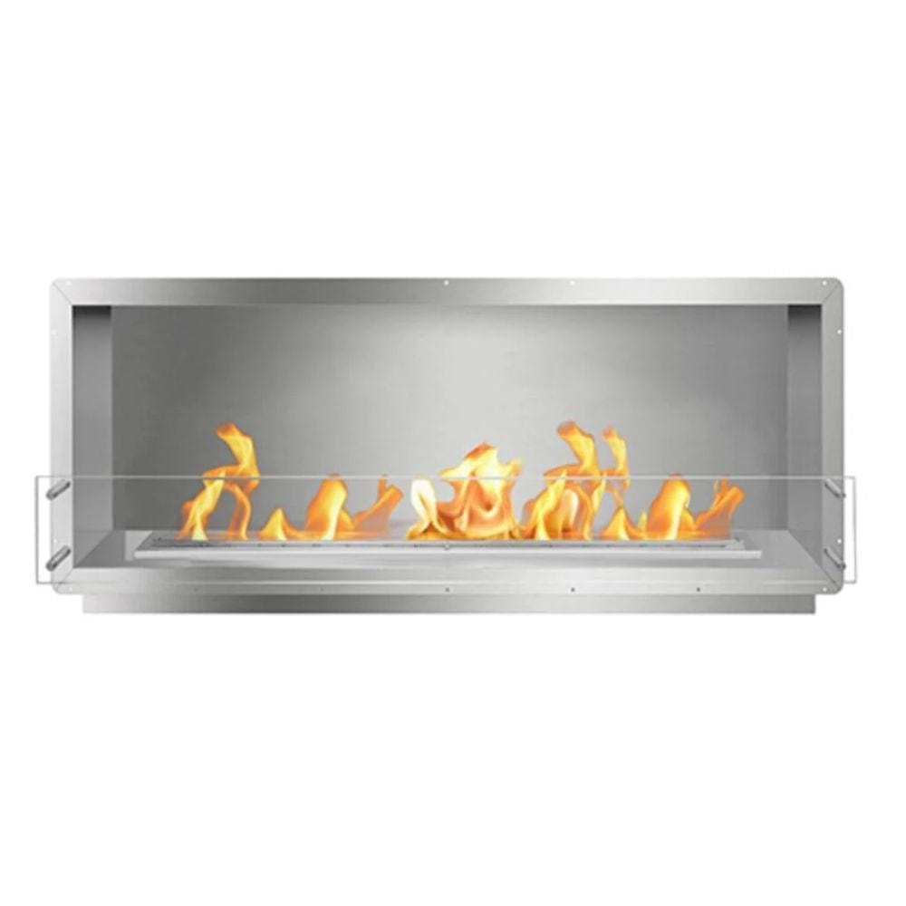 The Bio Flame 60-Inch Firebox SS Built-in Ethanol Fireplace Stainless Steel