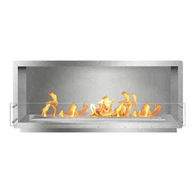 The Bio Flame 60-Inch Smart Firebox SS - Built-in Ethanol Fireplace Stainless Steel
