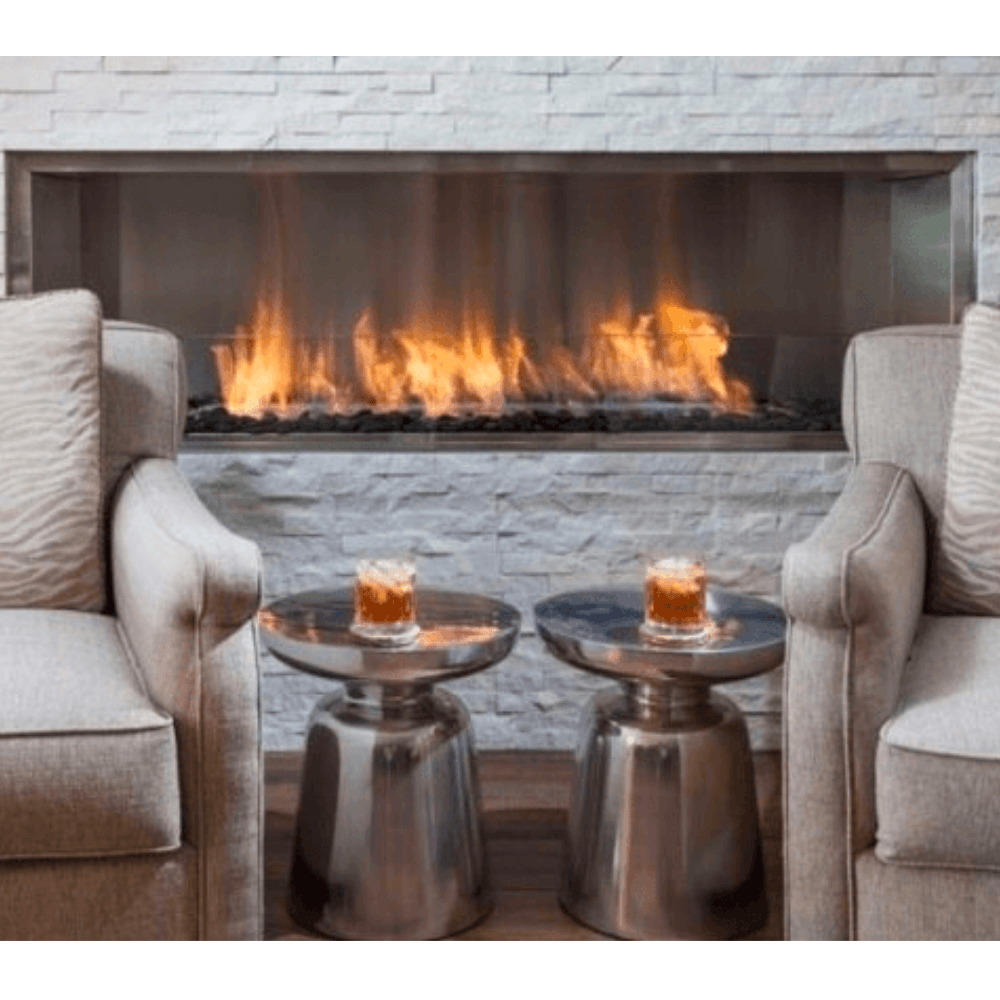 The Bio Flame 84-Inch Firebox SS - Built-in Ethanol Fireplace
