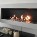 The Bio Flame 84-Inch Smart Remote Controlled Black or Stainless Steel Ethanol Burner
