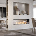 The Bio Flame 96-Inch Firebox DS - See-Though Ethanol Fireplace