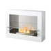 The Bio Flame Rogue 2.0 36-Inch White See-Through Ethanol Fireplace