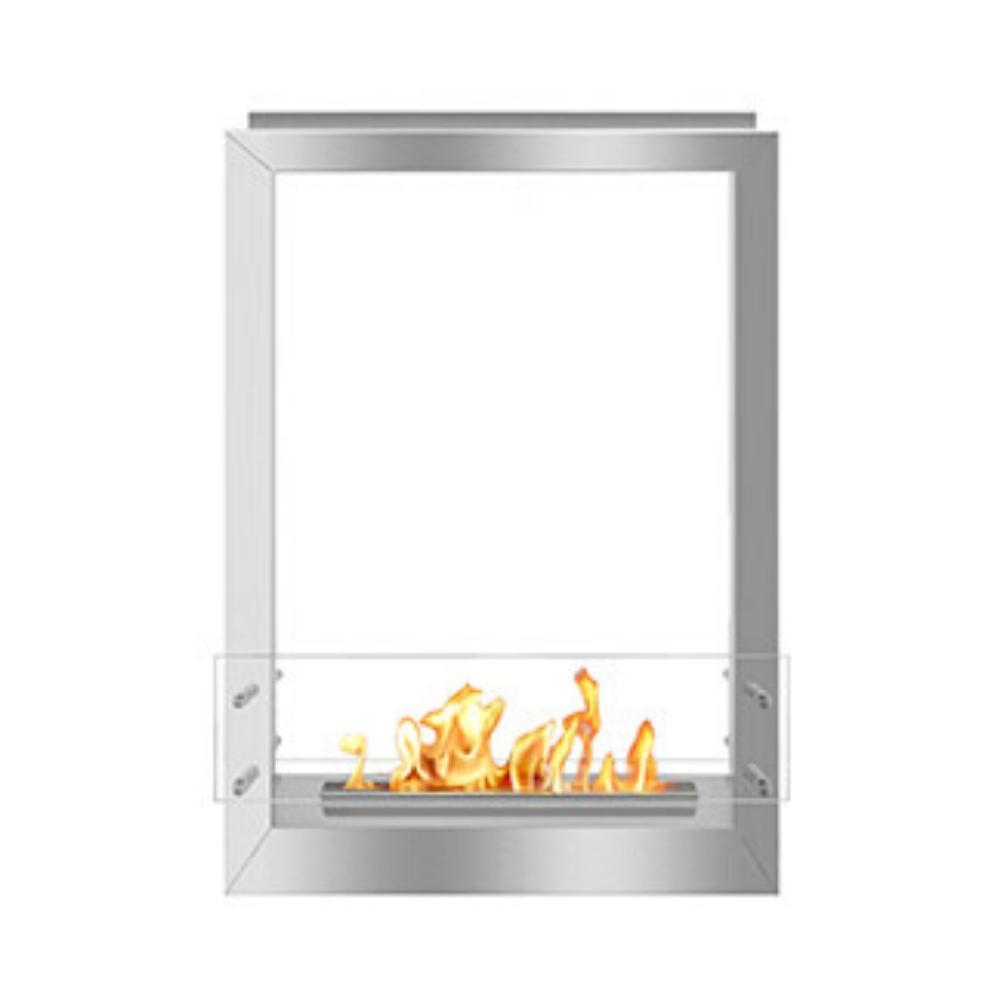 The Bio Flame 24" Firebox DS - UL Listed Built-in See-Through Ethanol Fireplace