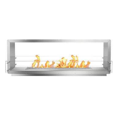 The Bio Flame 72" Smart Firebox DS -See-Through Ethanol Fireplace