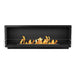 The Bio Flame 72" Smart Firebox SS - Built-in Ethanol Fireplace in Black