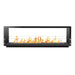 The Bio Flame 84" Firebox DS - Built-in See-Though Ethanol Fireplace in Black
