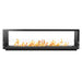 The Bio Flame 96" Firebox DS - Built-in See-Though Ethanol Fireplace in Black
