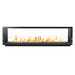 The Bio Flame 96" Smart Firebox DS - See-Though Ethanol Fireplace in Black