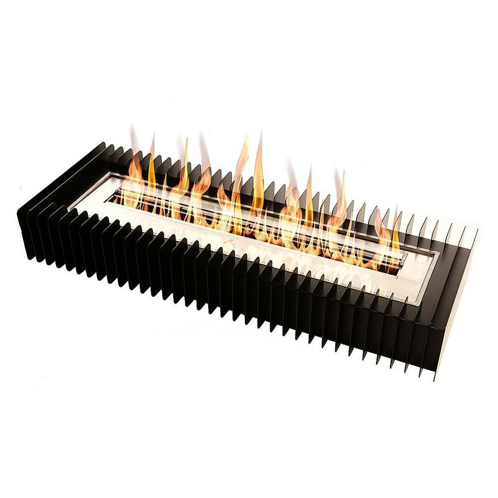Ethanol Grate - The Bio Flame Fireplace Insert Kit - 38″ UL Listed Ethanol Burner With Grate, Indoor/Outdoor