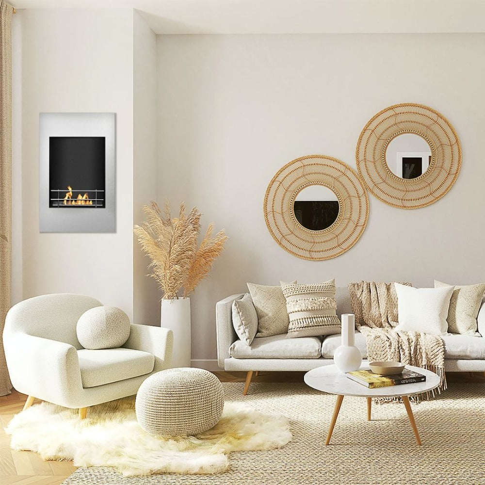 The Bio Flame Xelo Ethanol Fireplace In Modern Living Room
