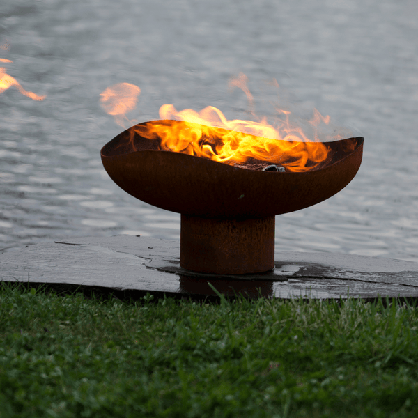 The Fire Pit Gallery 24-Inch Mini Sand Dune Steel Fire Bowl outdoors