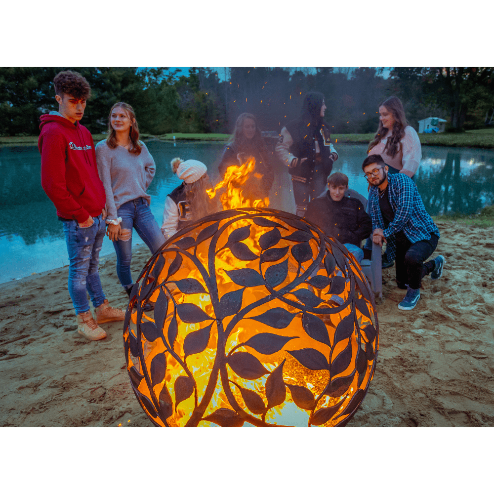 hanging out around The Fire Pit Gallery Eden Steel Fire Pit