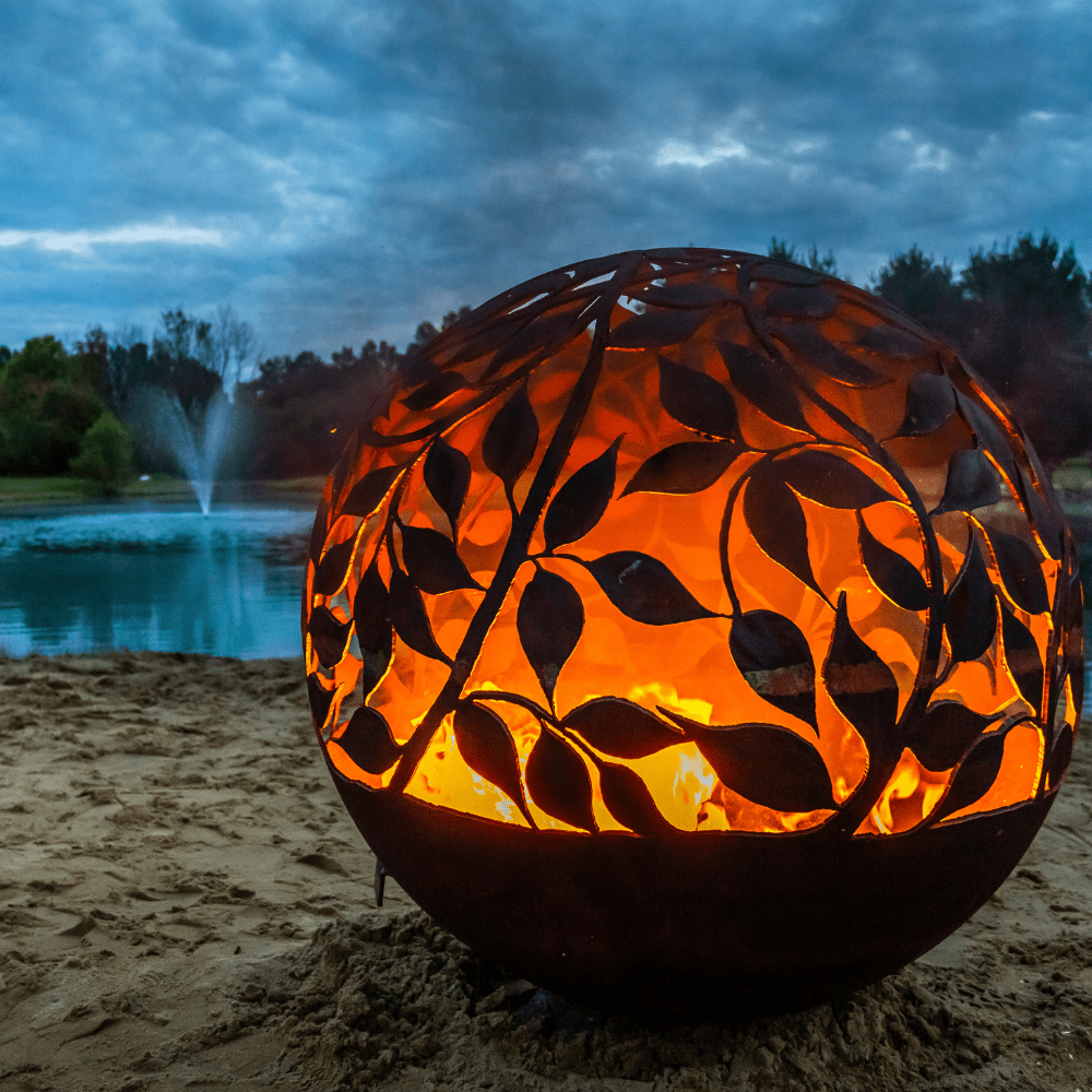 The Fire Pit Gallery Eden Steel Fire Pit by the lake