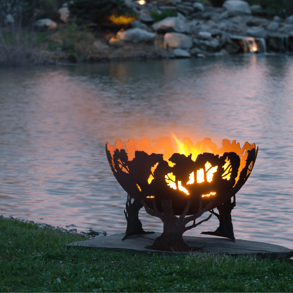 The Fire Pit Gallery Forest Fire Steel Fire Pit outdoors
