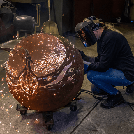 making the Fire Pit Gallery Phoenix Rising Steel Fire Pit