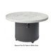 The Outdoor Greatroom Company Beacon Fire Pit Table in White Onyx