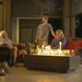 The Outdoor GreatRoom Company Cove 54-Inch Linear Gas Fire Pit Table Midnight Mist