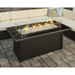 The Outdoor GreatRoom Company Monte Carlo 59" Linear Fire Pit Table with wind guard