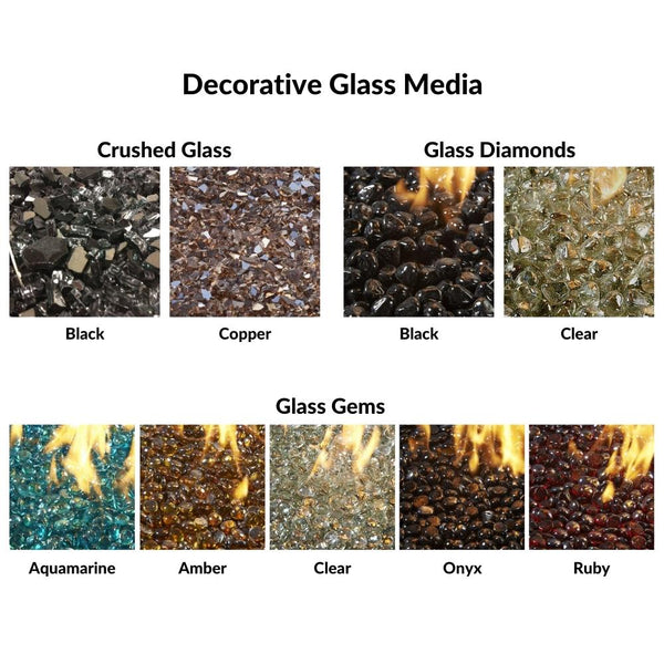 Decorative Glass Media - close-up view