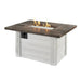 The Outdoor GreatRoom Company Alcott 48" Rectangular Gas Fire Pit Table with Fire glass
