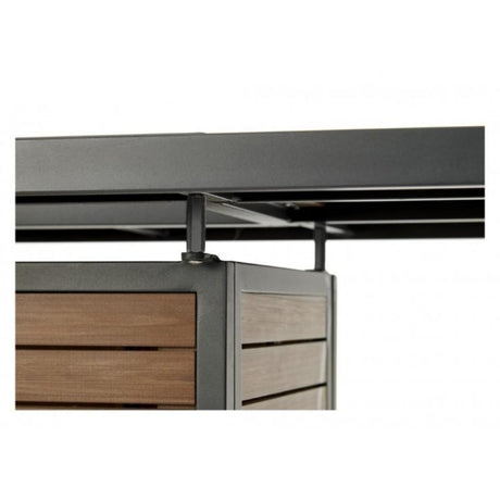 The Outdoor GreatRoom Company Brooks 50" Rectangular Gas Fire Pit Table Riser Kit Included