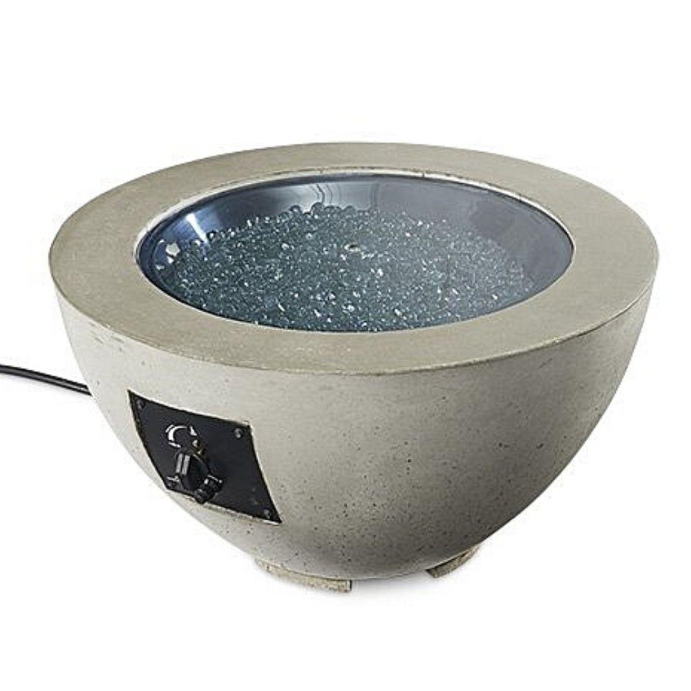 The Outdoor GreatRoom Company Cove 29-Inch Round Gas Fire Bowl with Fire Glass