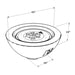 The Outdoor GreatRoom Company Cove 42-inch Round Gas Fire Bowl Specs.
