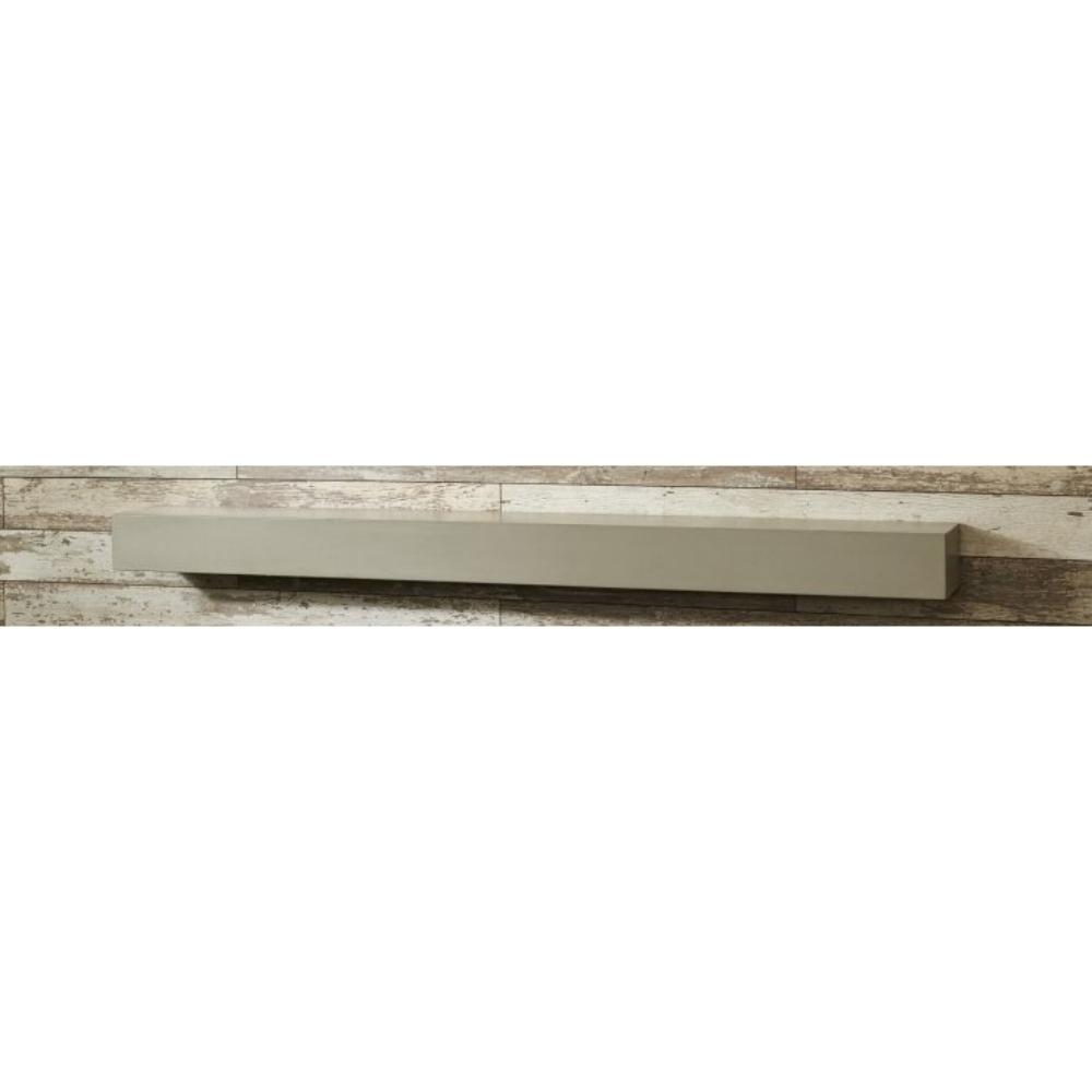 The Outdoor GreatRoom Company Cove Grey Concrete Floating Mantel Shelf