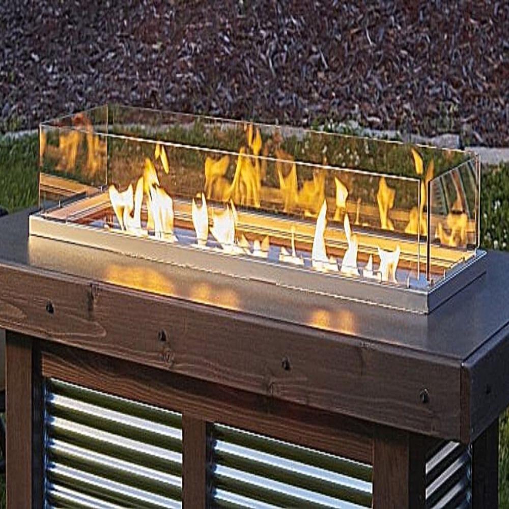 Folding Glass Guard for Gas Burners 12x42"