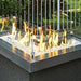 L-Shaped Linear Glass Wind Guard for Fire Pits
