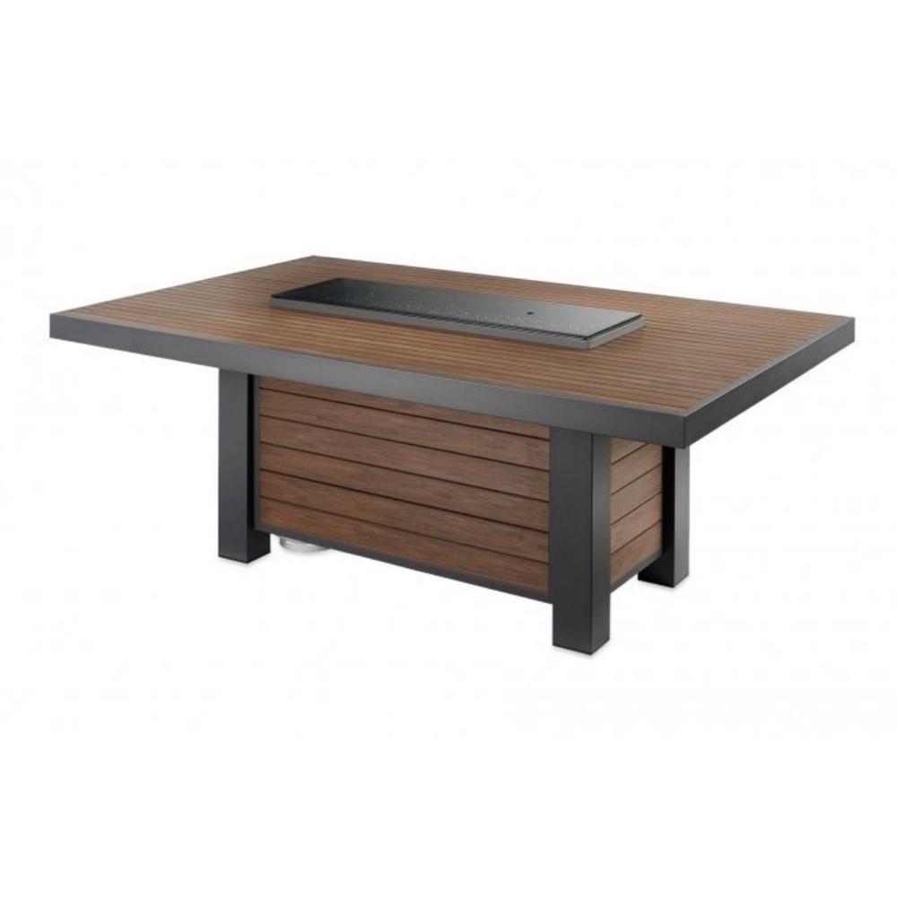 The Outdoor GreatRoom Company Kenwood 81-inch Fire Pit Dining Table - Burner Cover