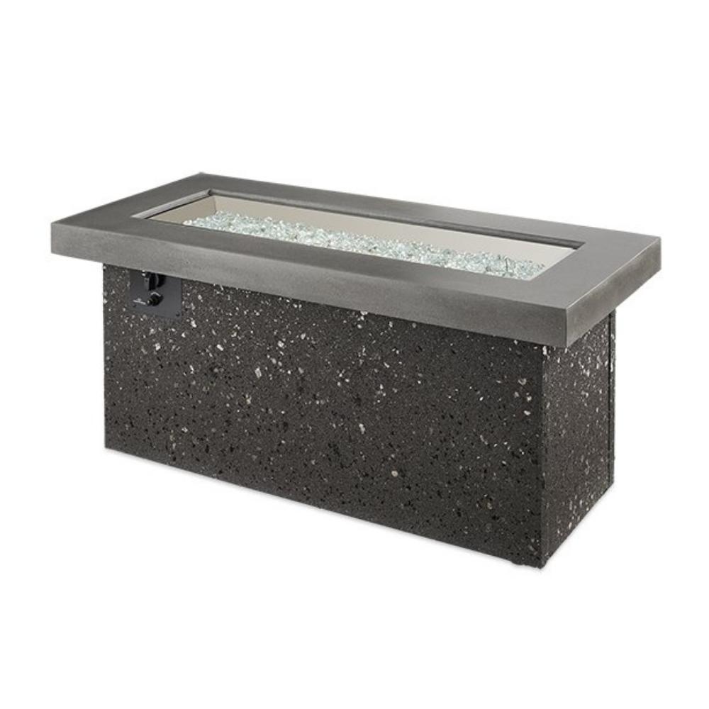 Grey Key Largo Linear Gas Fire Pit Table - No Flame