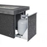 Grey Key Largo Linear Gas Fire Pit Table Access Door