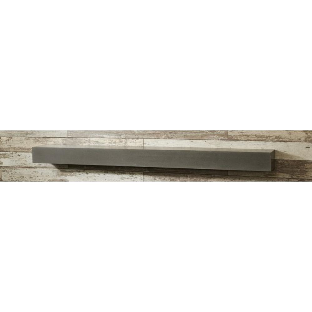 The Outdoor GreatRoom Company Midnight Mist Concrete Floating Mantel Shelf