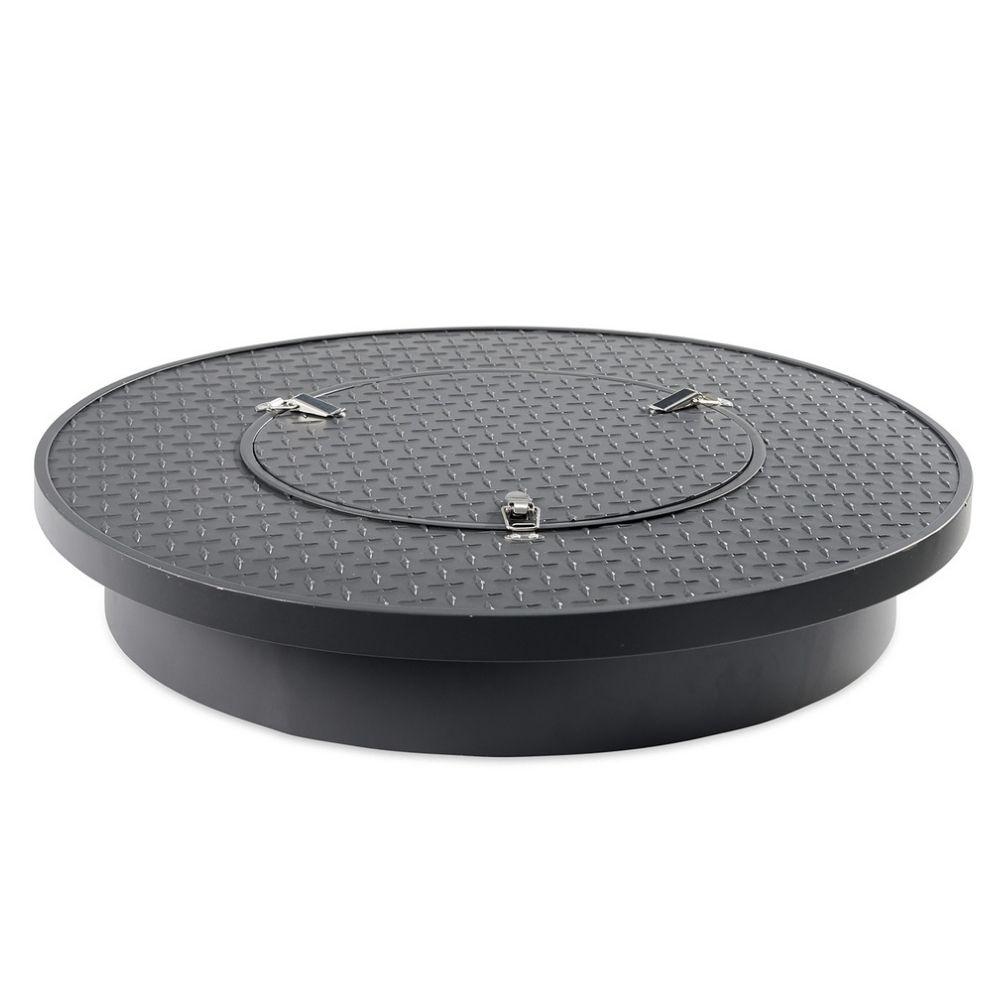 Renegade 32-inch Round Portable Gas Fire Pit Table with matching Cover