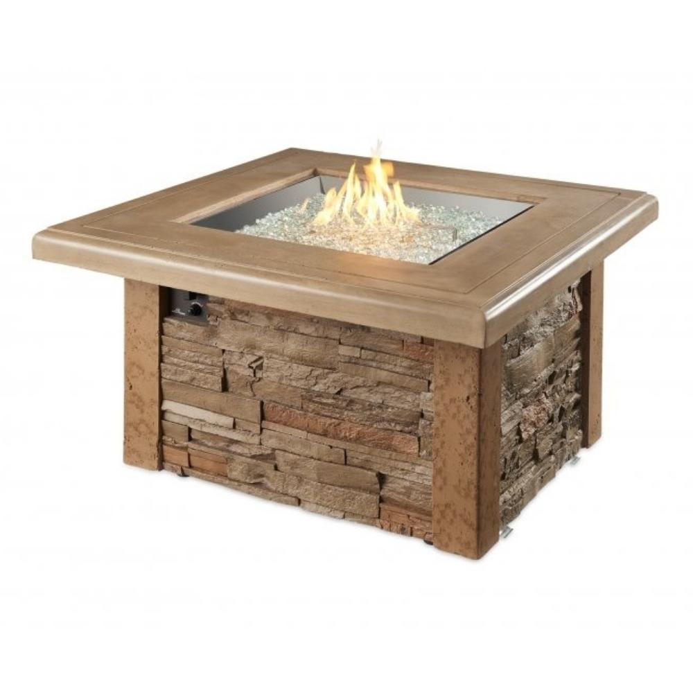 The Outdoor GreatRoom Company Sierra 44-inch Square Gas Fire Pit Table